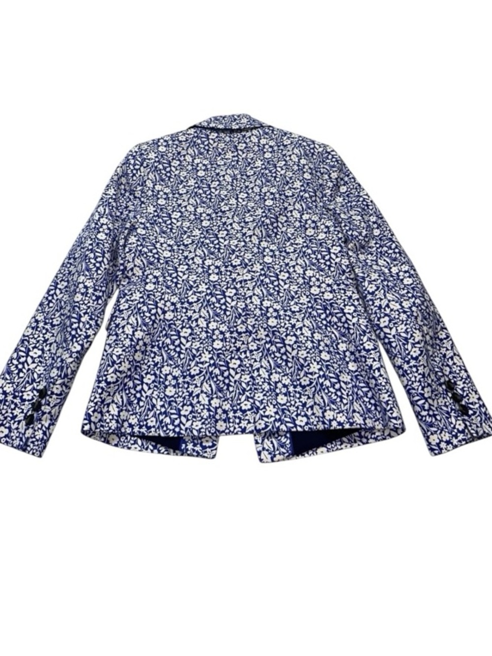 Boden Blue Floral Carrie Single Button Blazer Jacket Size 14 NWOT Cottagecore - Picture 8 of 16